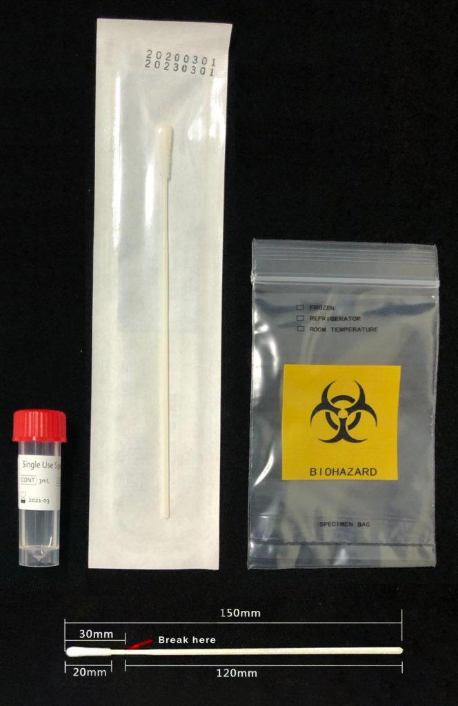 Oropharyngeal Swab and Specimen Container