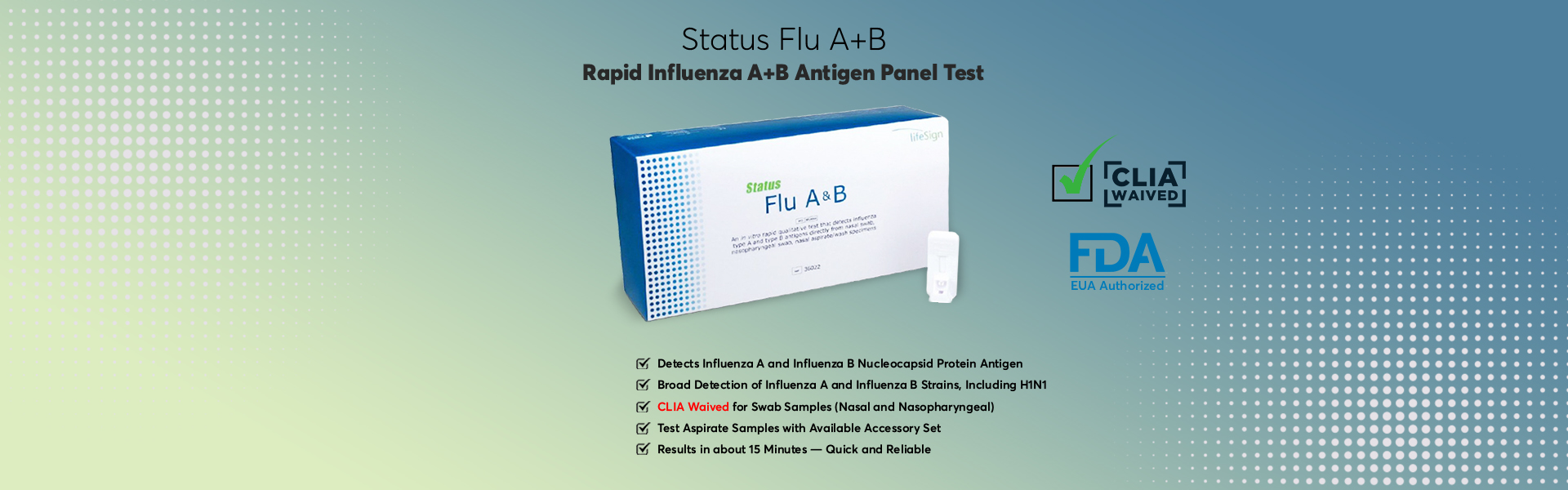 Status Flu A & B - Home Banner
