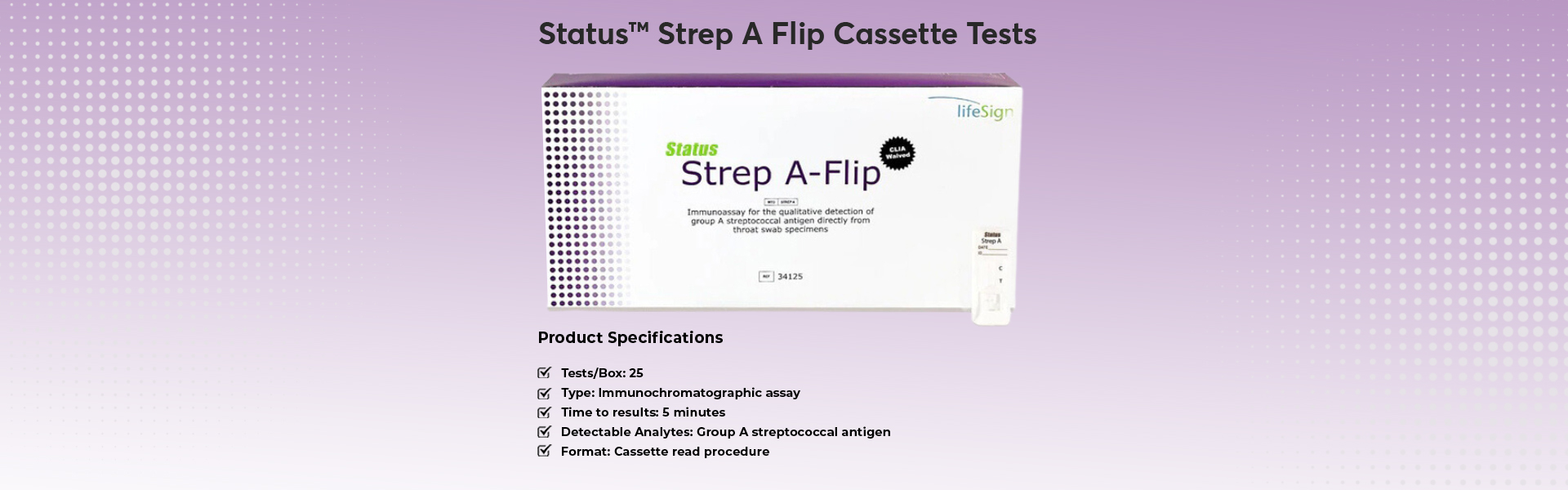 Status™-Strep-A-Flip-Cassette-Tests
